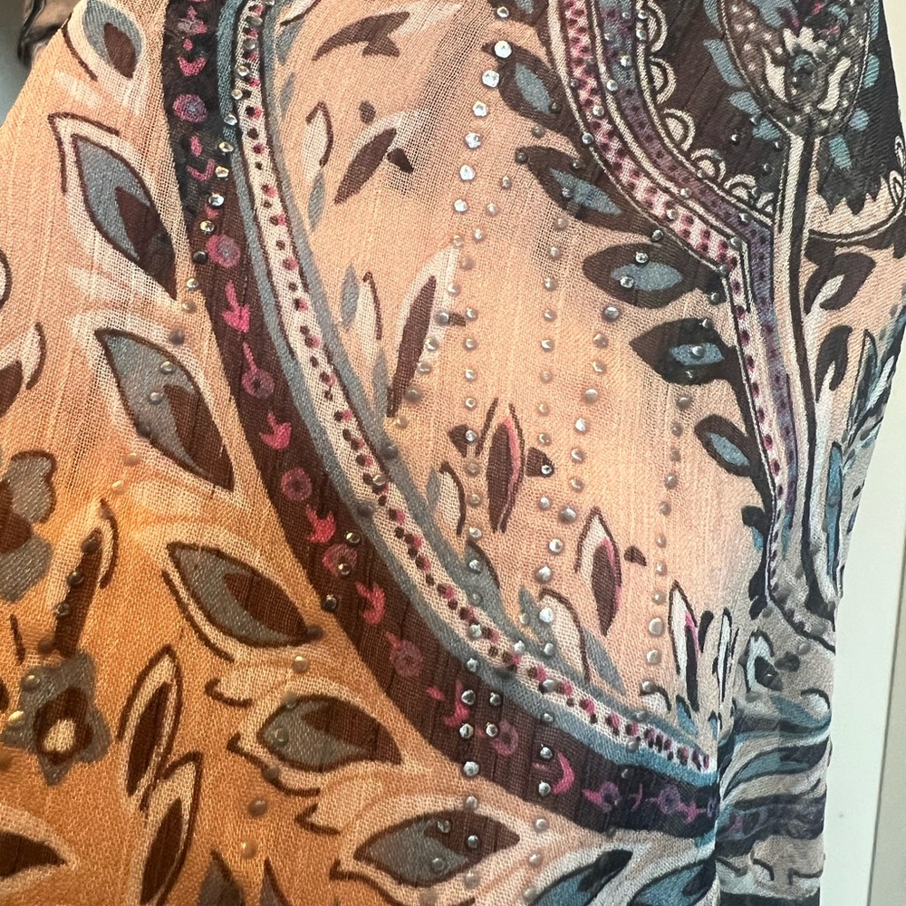 River Island Paisley Print Long Sleeve Dress - Picture 15 of 16